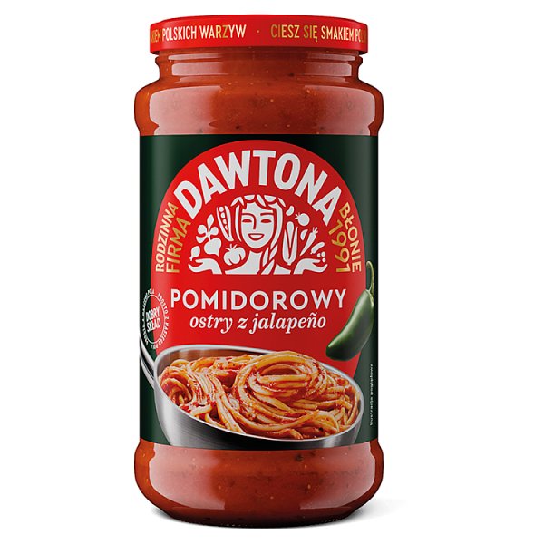Dawtona Sos pomidorowy ostry z jalapeño 520 g