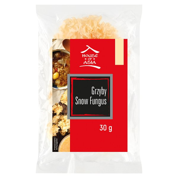 House of Asia Grzyby Snow Fungus Bai Muer cięte 30 g