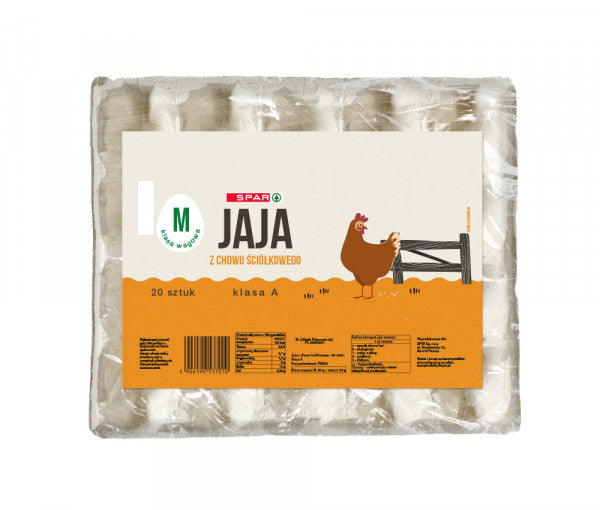 Spar jajka z chowu ściółkowego M 20szt