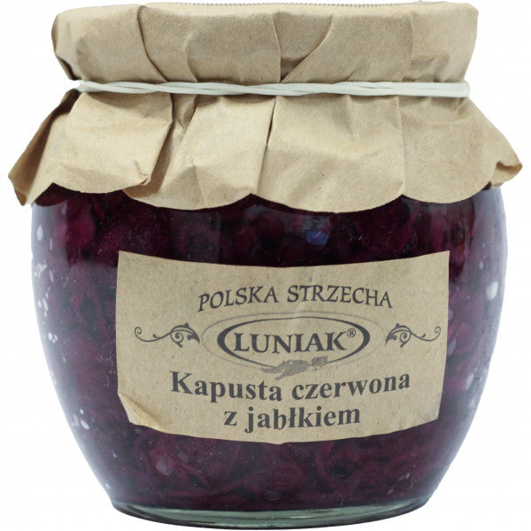 Kapusta Luniak czerwona z jabłkiem