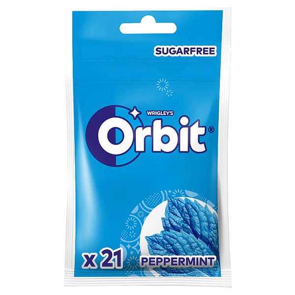 Orbit Peppermint Bezcukrowa guma do żucia 29 g (21 sztuk)