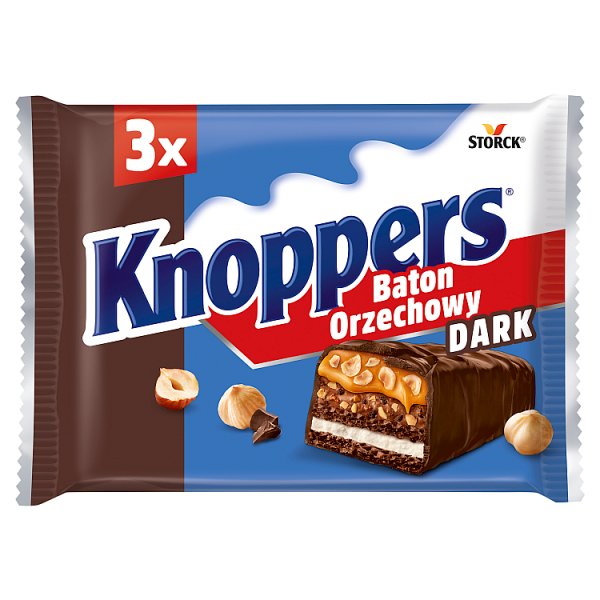 Knoppers Dark Baton orzechowy 120 g (3 x 40 g)