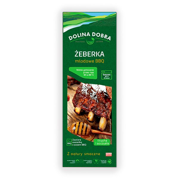 Dolina Dobra Żeberka miodowe BBQ 730 g