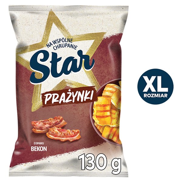 Star Prażynki Przekąski pszenne o smaku bekonu 130 g
