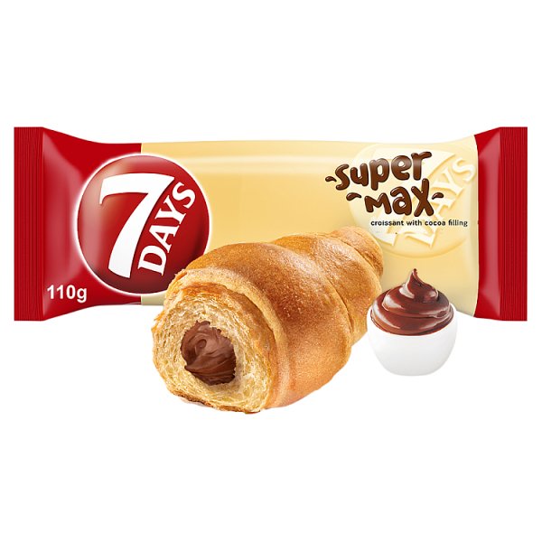 7 Days Super Max Rogalik z nadzieniem kakaowym 110 g