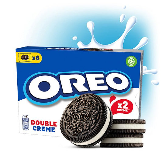 Oreo Double Ciastka kakaowe z nadzieniem o smaku waniliowym 170 g