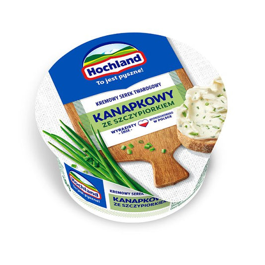 Hochland Kremowy serek twarogowy kanapkowy ze szczypiorkiem 130 g