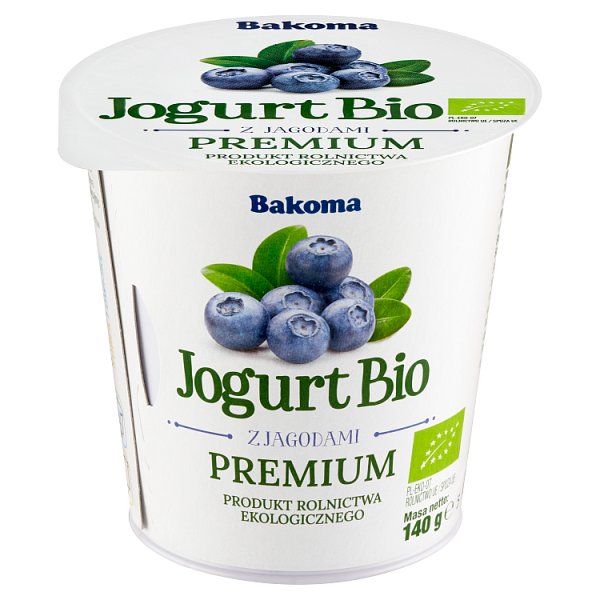 Bakoma Jogurt Bio z jagodami premium 140 g