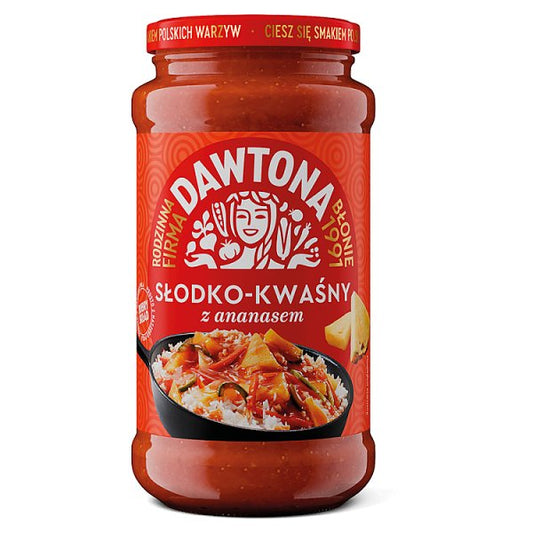 Dawtona Sos słodko-kwaśny z ananasem 520 g