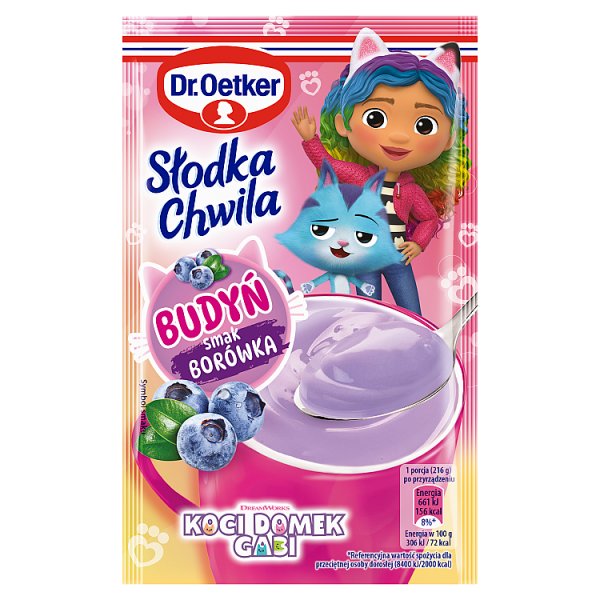 Dr. Oetker Słodka Chwila Budyń smak borówka 41 g