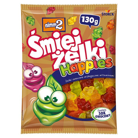 nimm2 Śmiejżelki Happies Żelki owocowe wzbogacone witaminami 130 g