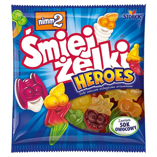 nimm2 Śmiejżelki Heroes Żelki owocowe wzbogacone witaminami 90 g