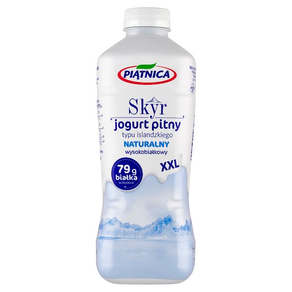 Piątnica XXL Skyr jogurt pitny typu islandzkiego naturalny 1 l