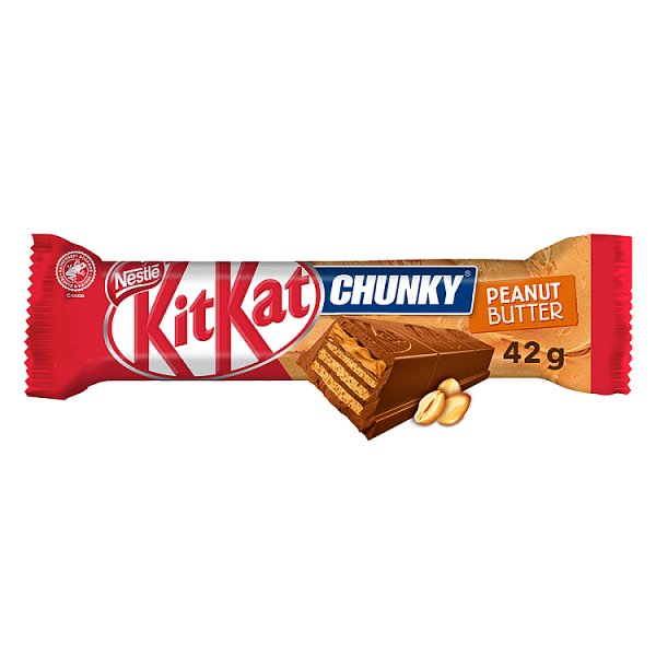 KitKat Chunky Peanut Butter Paluszek waflowy w mlecznej czekoladzie 42 g