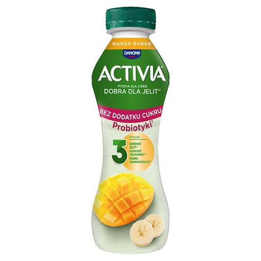 Activia Jogurt bez dodatku cukru mango banan 270 g