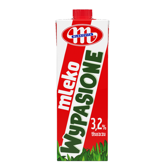 Mlekovita Mleko UHT 3,2% tłuszczu Wypasione  1l