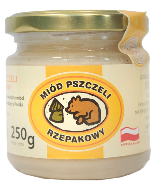 250 g Rzepakowy miód pszczeli