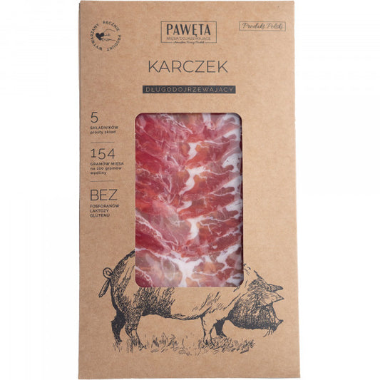 Karczek Pawęta wieprzowy dojrzewający plastry