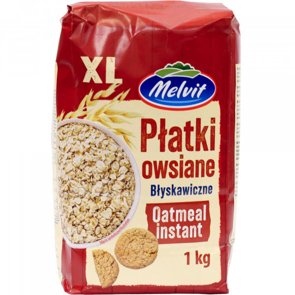Melvit Płatki owsiane błyskawiczne 1kg XL