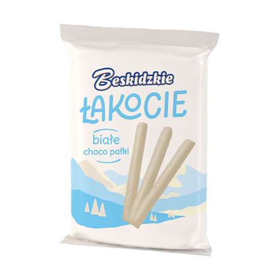 Beskidzkie Łakocie Białe Choco Pałki 140g