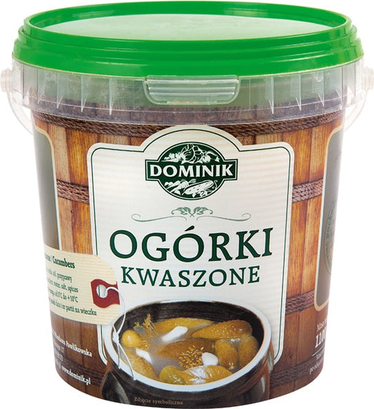 Ogórki kiszone wiaderko Dominik