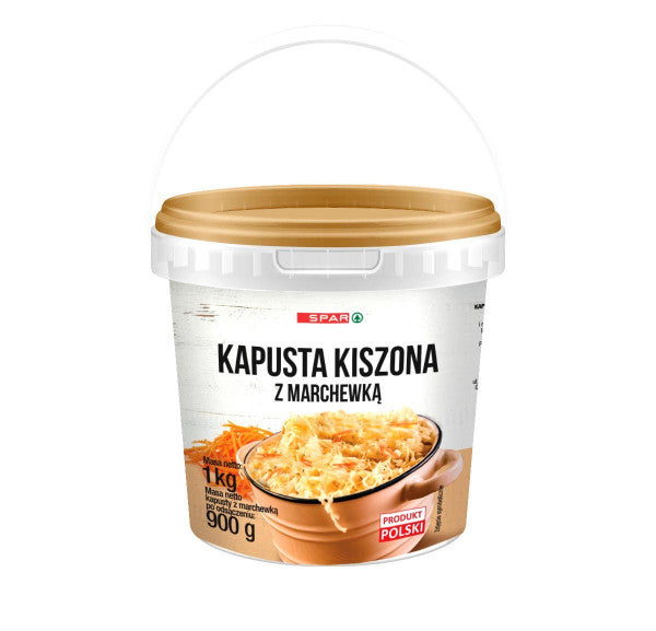 Spar kapusta kiszona z marchewką wiaderko 1kg