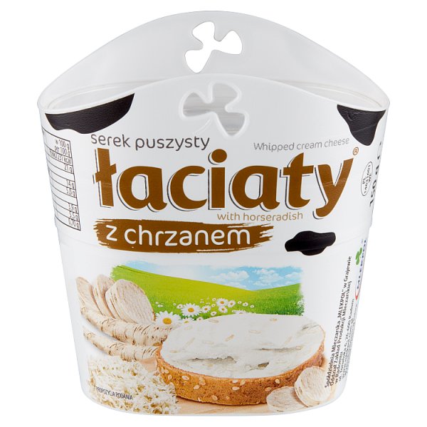 Łaciaty Serek puszysty z chrzanem 150 g