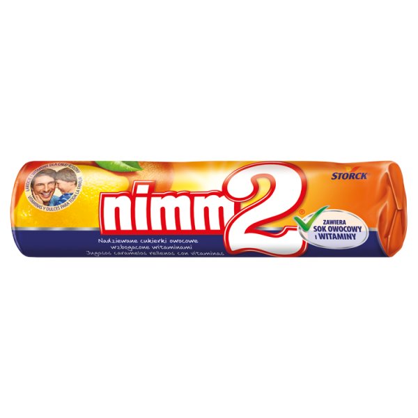 nimm2 Nadziewane cukierki owocowe wzbogacone witaminami 50 g
