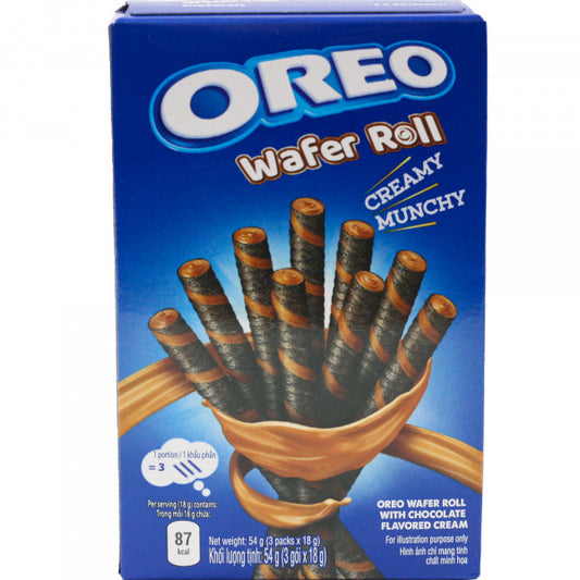 Rurki oreo z kremem czekoladowym