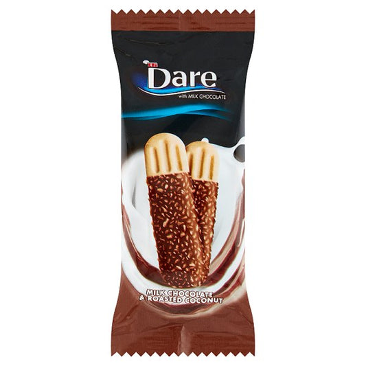 Dare Ciastka w polewie z czekolady mlecznej posypane prażonym kokosem 44,5 g
