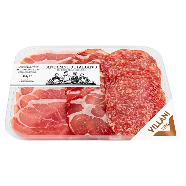 Salumi Villani Antipasto Italiano Delikatesowy zestaw najlepszych włoskich wędlin 120 g