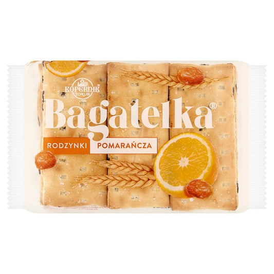 Kopernik Bagatelka Ciasteczka rodzynki pomarańcza 135 g